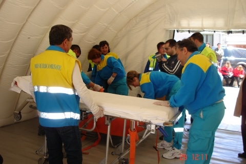 Esercitazione di protezione civile a scuola